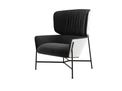 Caristo High Back Armchair 3D model