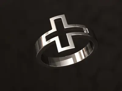 Cross Ring 3D print model