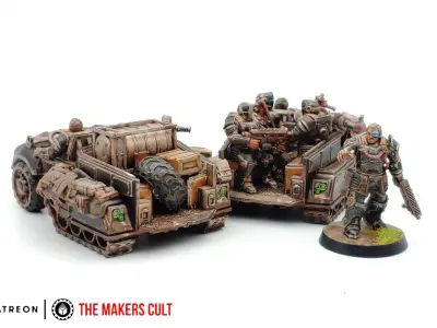 Tempest Legion and Black Knights - Halftrack 3D print model