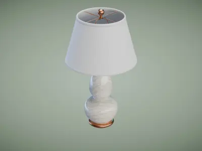 Vase Glass Table Lamp Low-poly 3D model