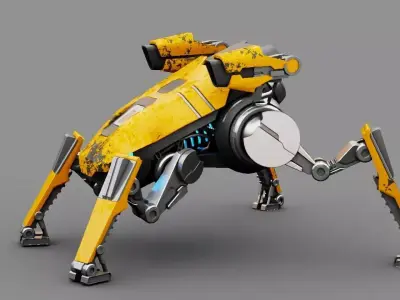 Combat Droid  rigged character 3D model