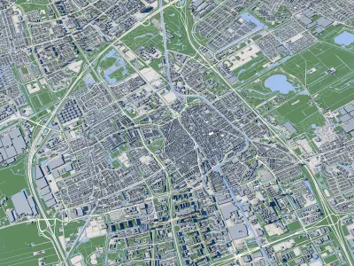 The Hague City Netherlands 3D model