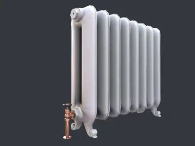 Radiator low poly Low-poly 3D model