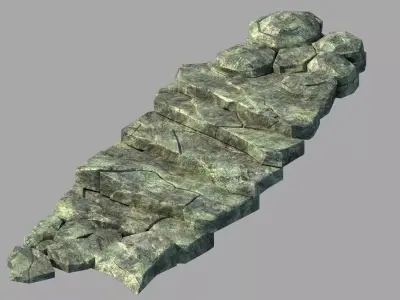 Qu You Path - Stairway 01 3D model