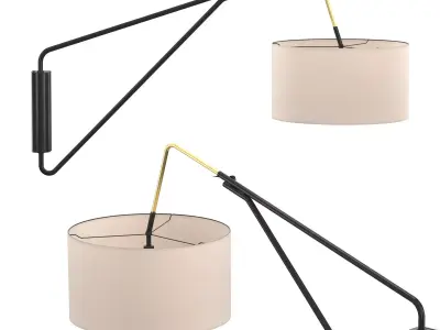 Overarching Mid-Century Sconce 3D model