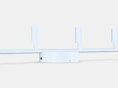 KRUSNATE Ceiling spotlight with 4 spots Low-poly 3D model