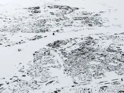 Riga Streets and Buildings 3D model