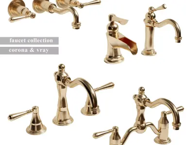 Brizo bathroom faucet classic Low-poly 3D model