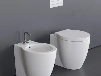 Ceramica Cielo Easy Evo WC Low-poly 3D model