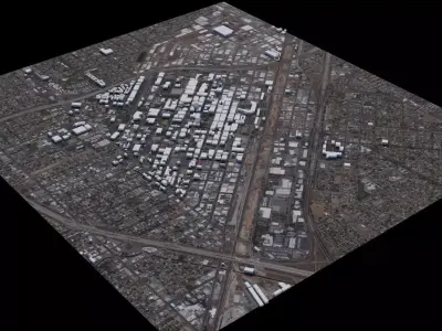 Fresno - USA 3D model
