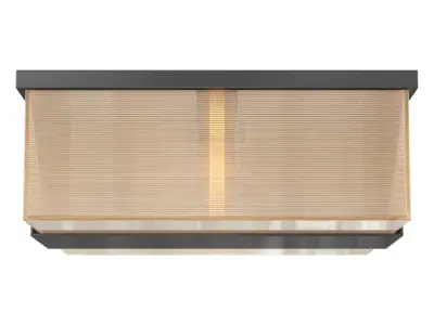 Square GlassShade Flush Mount 3D model