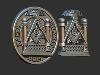 Masonic Tracing Board -  3D print model