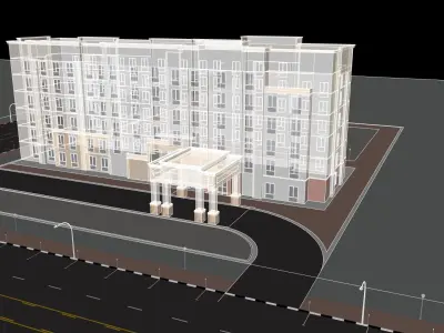 Hotel 3D model buy