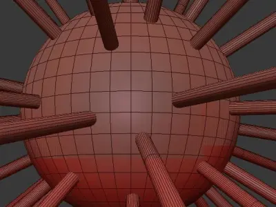 Huge chandelier 3D model