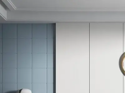 master style Modern bedroom minimalist 3D model