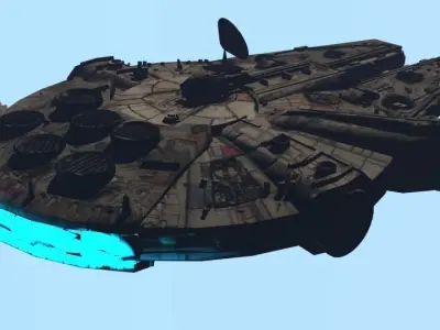 Millennium Falcon Low-poly 3D model