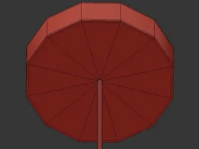 Hashira taiwanese bamboo pendant light 3D model