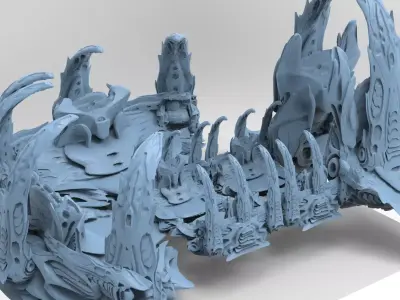 Wraith Hive Alien Platform huge 7 3D model