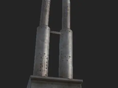 Brick Chimney  Low-poly 3D model