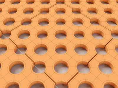 Paving title hole 3D model