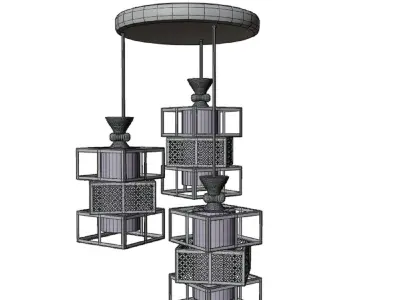 Chandelier 01 3D model
