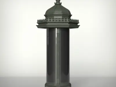 Morris Advertising Column 3D model