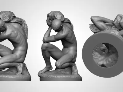 Atlas Statue 3D print model