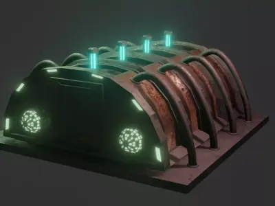 SCI-FI INDSUTRIAL POWER CORE 3D model
