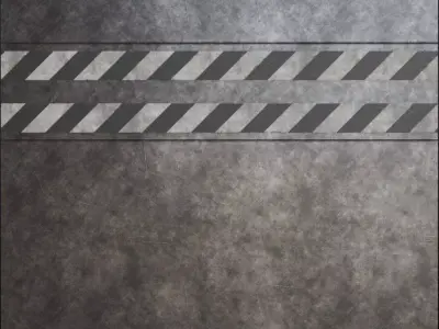 Scratched Metal Hazard Stripes Texture
