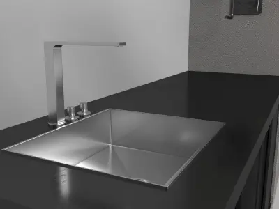 Barbecue with firewood 3D model