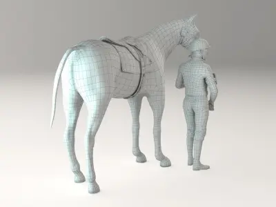  Racehorse and Jockey HQ 006 Standard License 