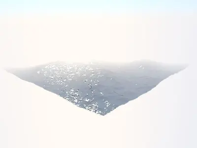 Ocean Low-poly 3D model