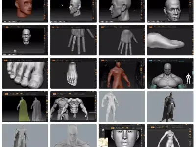 Pack Learn Zbrush and Sculpt Epic Characters 3D model