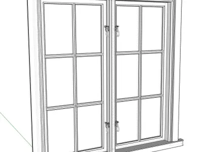 Scandinavian Window Free 3D model
