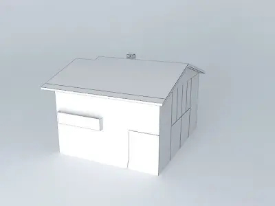 House with two floors 3D model