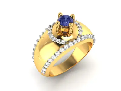 Women Ring 3D print model 115