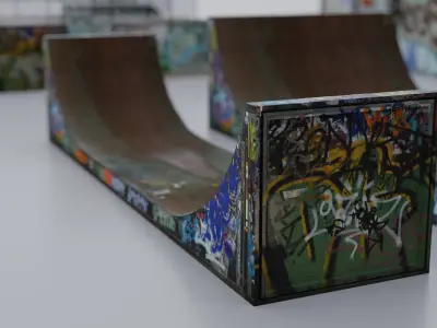 Skate Park Asset 3D model