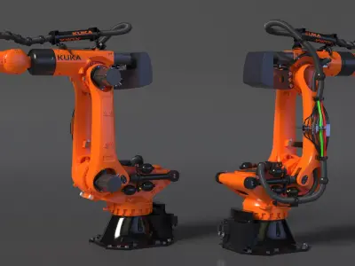  Ultra Robot Arm KUKA KR FORTEC Rigged for Cinema 4D 