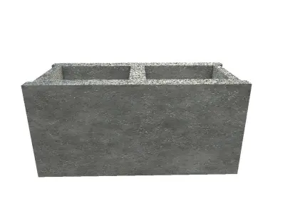 Cinder Block Low-poly 3D model