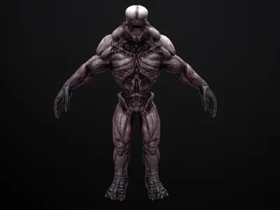 Mutant Boss Low-poly 3D model