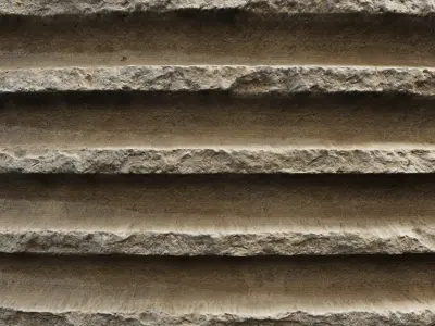 Ribbed Concrete wall 02- Seamless Texture