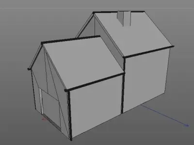 Simple house 3D model