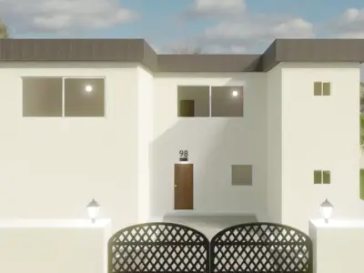 Home 3D elevator with stairs Low-poly 3D model