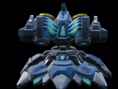 Blizzfrost legendary mech from Mech Arena game 3D model