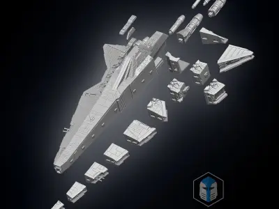 Clone Wars Venator Capital Ship 3D print model