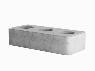 Concrete Brick B 01 Low-poly 3D model
