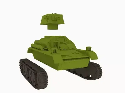Vickers Light Tanks Mark II 3D print model