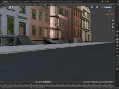 Low poly Buildings and Assets Free low-poly 3D model