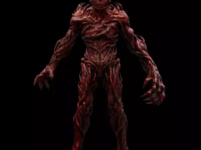 Vecna 3D Model from Stranger Things 5 Low-poly 3D model