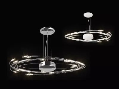 78434x Ovale Lightstar Chandelier 3D model